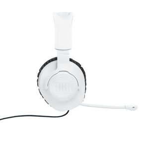 JBL Quantum 100P Console - White - Wired over-ear gaming headset with a detachable mic - Right